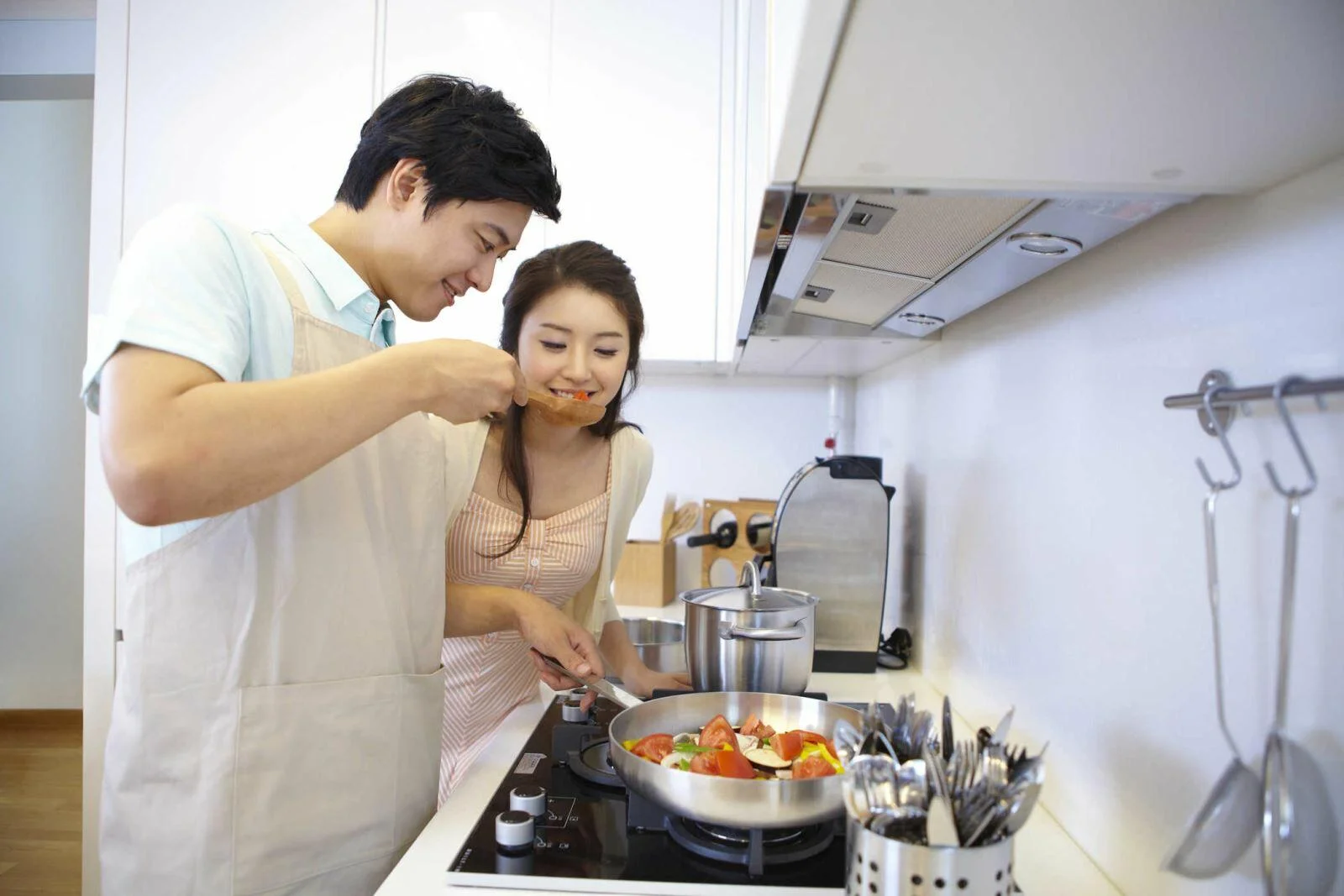 Cooking your own romantic, hearty dinner for your partner will make them feel loved