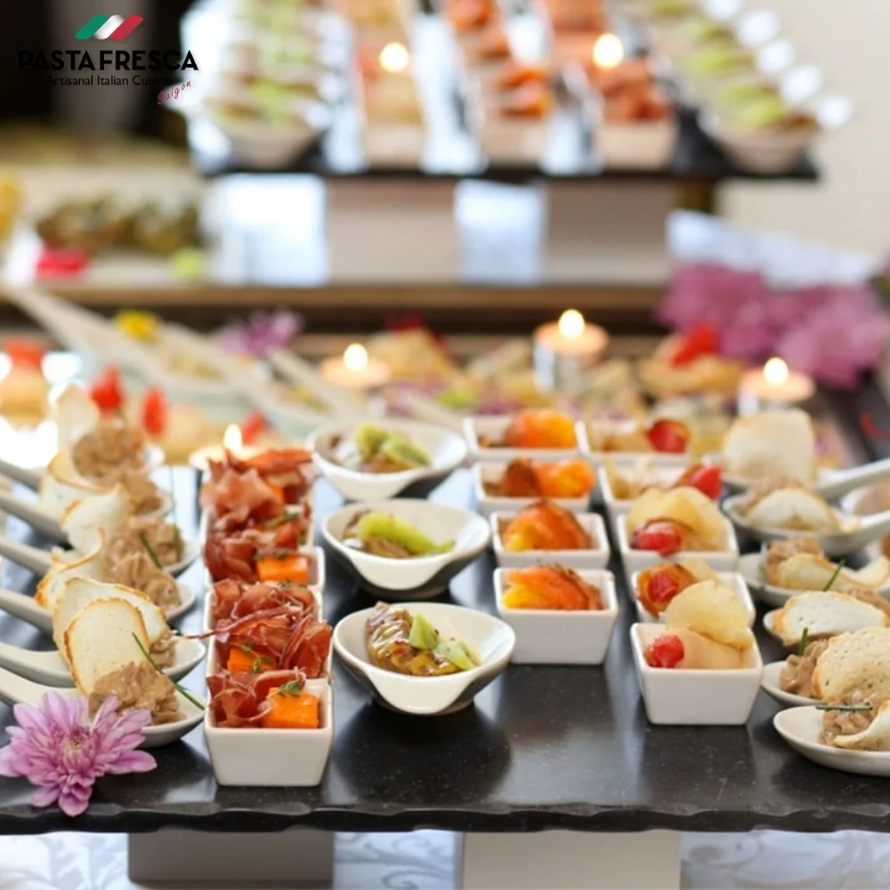 Menù Buffet Finger Food a cui puoi fare riferimento quando cerchi il servizio Catering