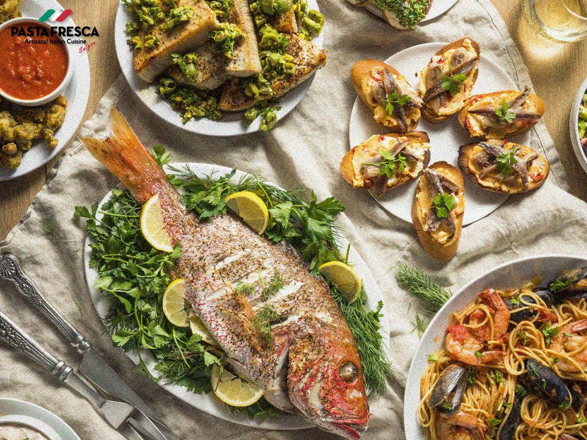 The Feast of the Seven Fishes is the most popular Christmas food of Italian