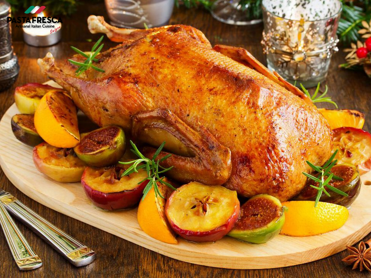 The Christmas goose is a traditional food on Christmas day around the world dating back to the Middle Ages