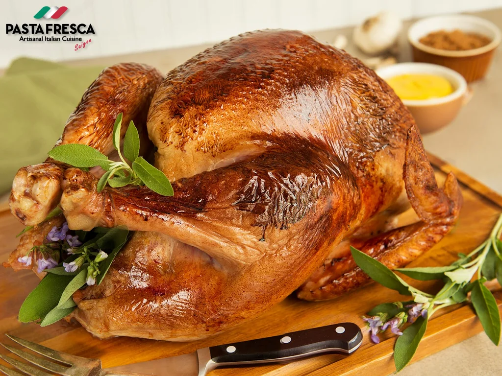 揚げ七面鳥は感謝祭の食事に最適です