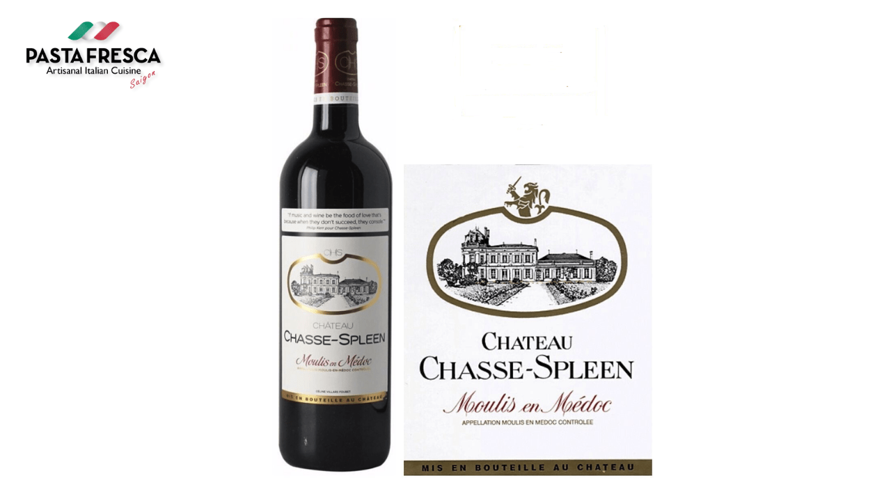 La linea Chateau Chasse Spleen Moulis En Medoc ha un colore rosso rubino intenso, dal tradizionale sapore di frutta