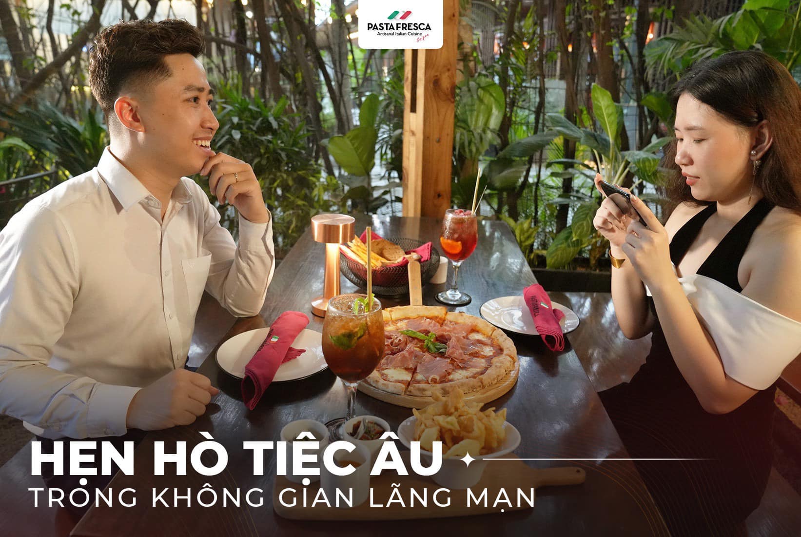 Một bữa ăn tối hấp dẫn ở tại không gian nhà hàng lãng mạn của Pasta Fresca Sài Gòn